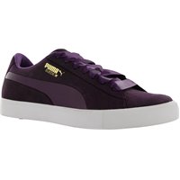 purple and gold puma suede