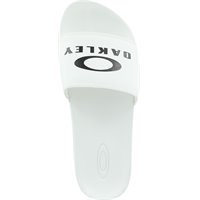 white oakley flip flops
