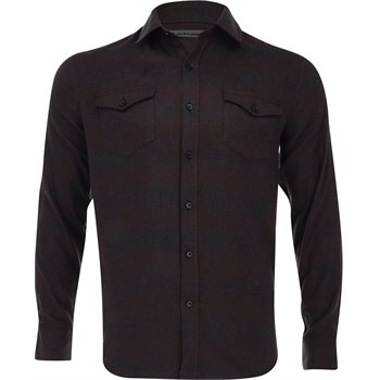 G/FORE Italian Shadow Plaid Shirt